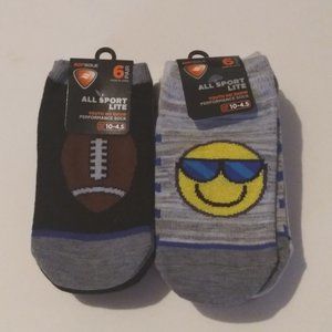 12 Pairs Youth No Show Performance Socks
